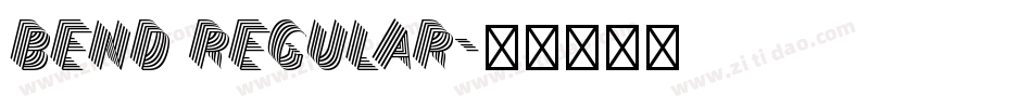 BEND Regular字体转换